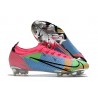 Nya Nike Mercurial Vapor 14 Elite FG Rosa Blå Grön