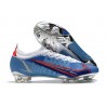Nya Nike Mercurial Vapor 14 Elite FG Blå Röd Silver