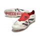 Fotbollsskor Adidas Predator Elite FT FG Beige Svart Röd