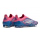 adidas F50 Elite Laceless FG Blå Vit Rosa