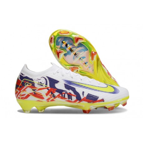 Nike Zoom Mercurial Vapor 16 Elite FG Vit Gul Lila Röd
