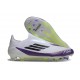 adidas F50 Elite Laceless FG X Messi Vit Svart Lila
