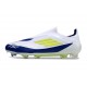 adidas F50 Elite Laceless FG Vit Blå Gul