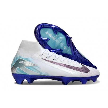 Fotbollsskor Nike Mercurial Superfly X Elite FG Vit Blå Svart