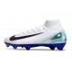 Fotbollsskor Nike Mercurial Superfly X Elite FG Vit Blå Svart