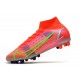 Nike Fotbollskor Superfly 8 Elite Ag Spectrum - Röd Silver