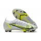 Fotbollsskor Nike Mercurial Vapor XIV Elite FG Silver Safari - Vit Svart Silver Neon