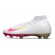 Nike Air Zoom Mercurial Superfly 10 Elite FG Vit Rosa