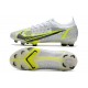 Fotbollsskor Nike Mercurial Vapor XIV Elite FG Silver Safari - Vit Svart Silver Neon
