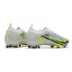 Fotbollsskor Nike Mercurial Vapor XIV Elite FG Silver Safari - Vit Svart Silver Neon