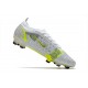 Fotbollsskor Nike Mercurial Vapor XIV Elite FG Silver Safari - Vit Svart Silver Neon