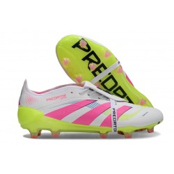Fotbollsskor Adidas Predator Elite FT FG Vit Rosa Gul