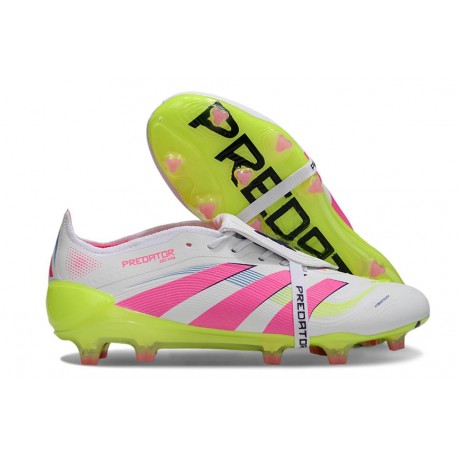 Fotbollsskor Adidas Predator Elite FT FG Vit Rosa Gul