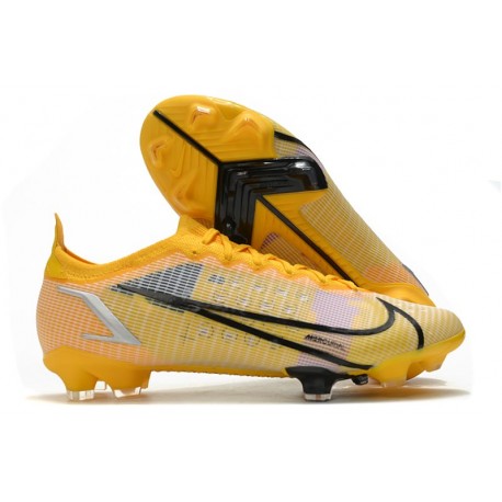 Fotbollsskor Nike Mercurial Vapor XIV Elite FG Gul Svart