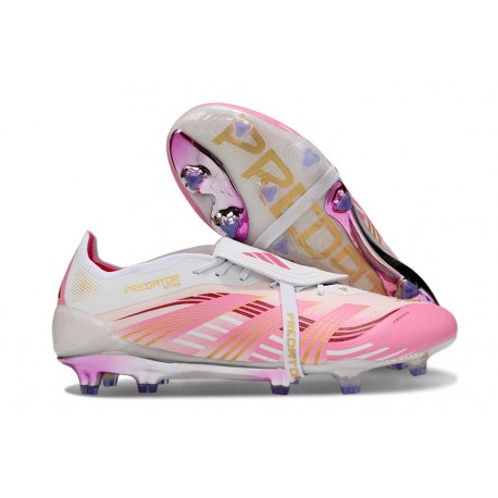 Adidas Predator Elite Fold-over Tongue FG Vit Rosa
