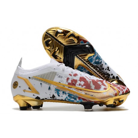 Nike Mercurial Vapor14 Elite FG Herr Vit Röd Guld