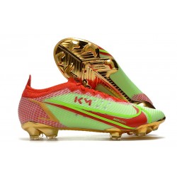 Nike Mercurial Vapor14 Elite FG Herr Grön Röd Guld