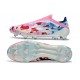 adidas F50 Elite Laceless FG Vit Rosa Blå