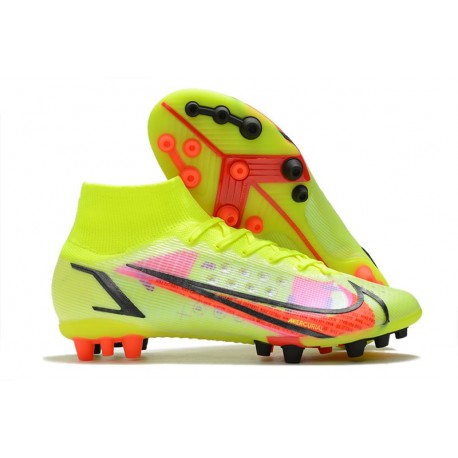 Nike Fotbollskor Superfly 8 Elite Ag Volt Svart Bright Crimson