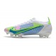 Nike Mercurial Vapor14 Elite FG Herr Vit Blå Grön