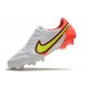 Nike Tiempo Legend 9 Elite FG Motivation - Vit Neon Röd