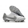 Nike Tiempo Legend 9 Elite FG Vit Grå