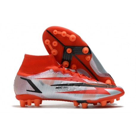 Nike Superfly 8 Elite Ag CR7 Spark Positivity - Röd Svart Vit Orange