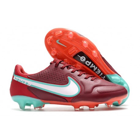 Nike Tiempo Legend 9 Elite FG Blueprint - Bordeaux Vit Rosa
