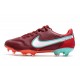 Nike Tiempo Legend 9 Elite FG Blueprint - Bordeaux Vit Rosa