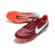 Nike Tiempo Legend 9 Elite FG Blueprint - Bordeaux Vit Rosa