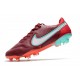 Nike Tiempo Legend 9 Elite FG Blueprint - Bordeaux Vit Rosa